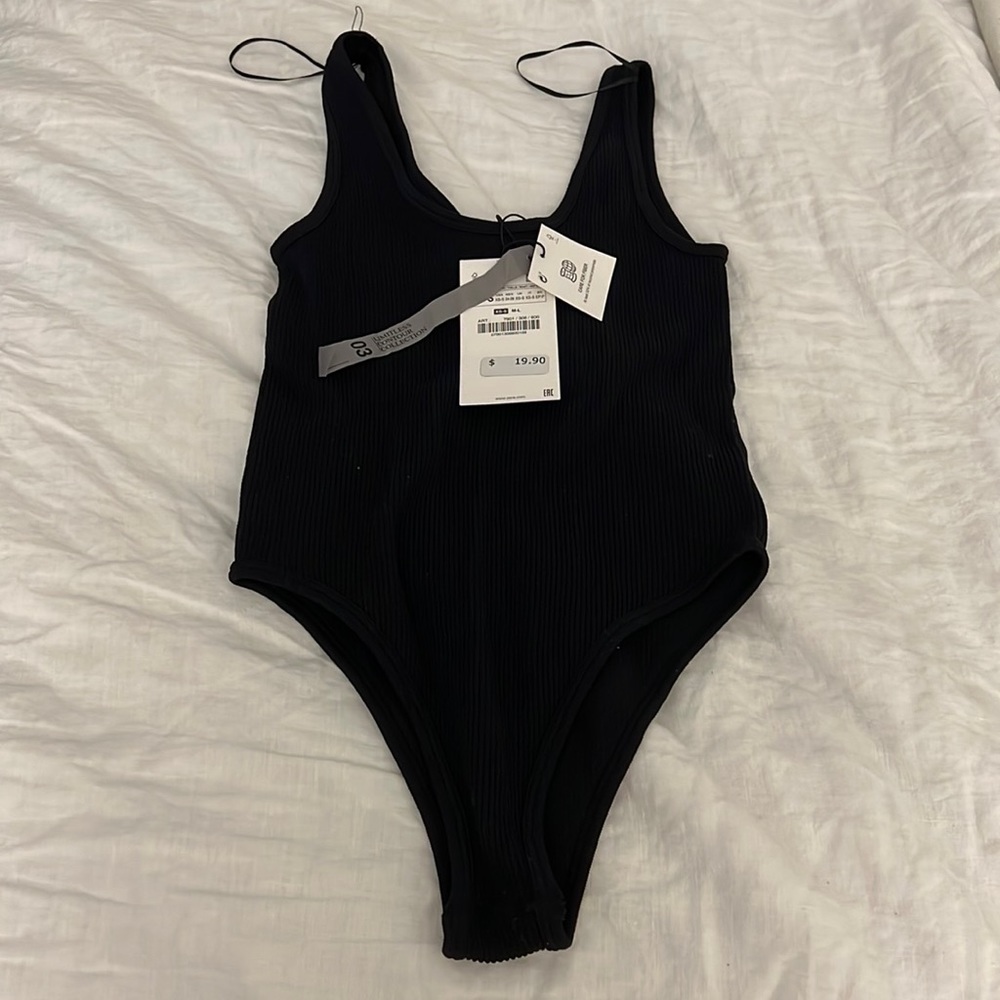 Zara black bodysuit, never been worn with tags.